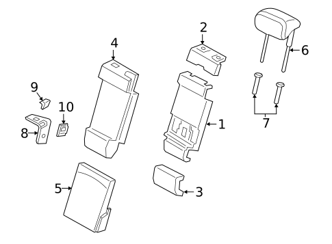 Rear Seat Components for 2022 Porsche Cayenne #8