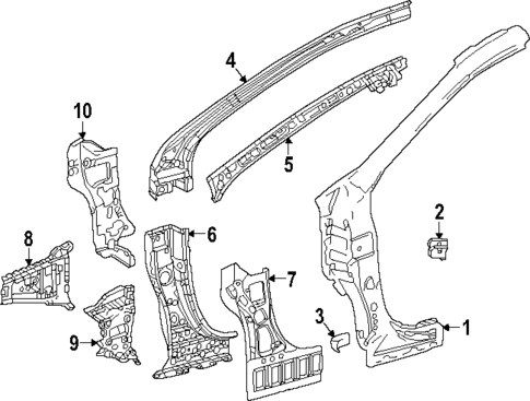 Hinge Pillar for 2025 Lexus RX350h #0