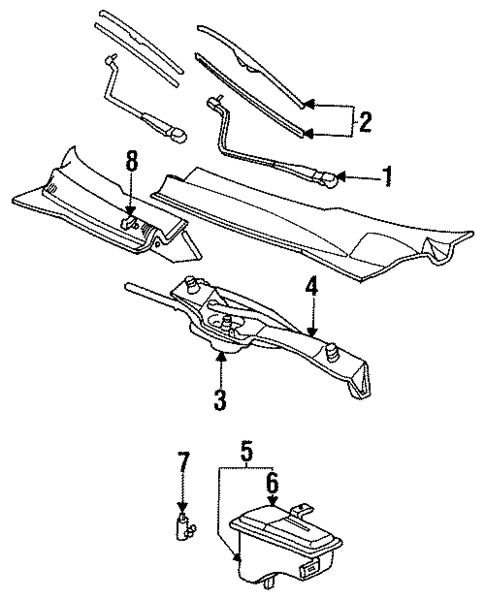 Wipers for 1995 Mercury Cougar #0