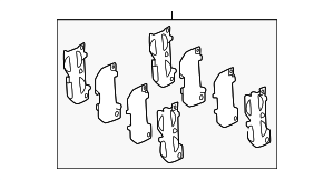 494504080 - : Brake Pads Shim for Toyota Image