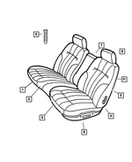 5093617AA - Interior Trim: Seat Cushion Foam, Left for Mopar Image