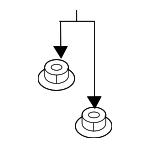 N90486204 - Body: Strut Support Nut for Porsche: Macan Image