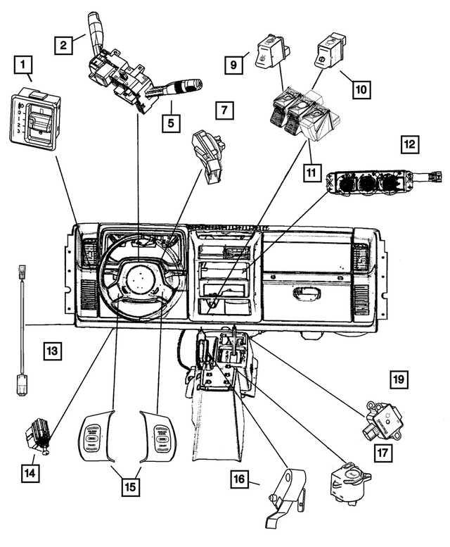 56042310AD - Electrical: Speed Control Switch, Right for Mopar Image