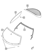 4865461AF - Glass: Windshield for Mopar Image