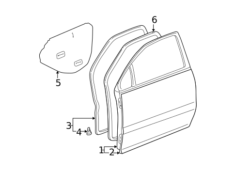 Door & Components for 2003 Lexus RX300 #0