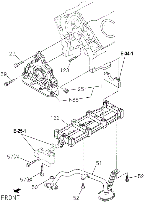 Oil Pump - Oil Strainer for 1997 Honda Passport #0