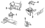 22548823 - Engine: Rear Mount for Buick: Skylark | Chevrolet: Beretta | Oldsmobile: Calais, Cutlass Calais | Pontiac: Grand Am Image