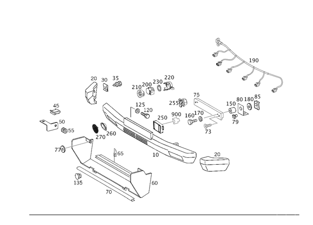 4638800904 - Attachment Parts: Bumper, Front for Mercedes-Benz: G550, G63 AMG, G65 AMG Image image