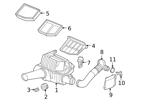 Air Intake for 1998 Porsche Boxster #0