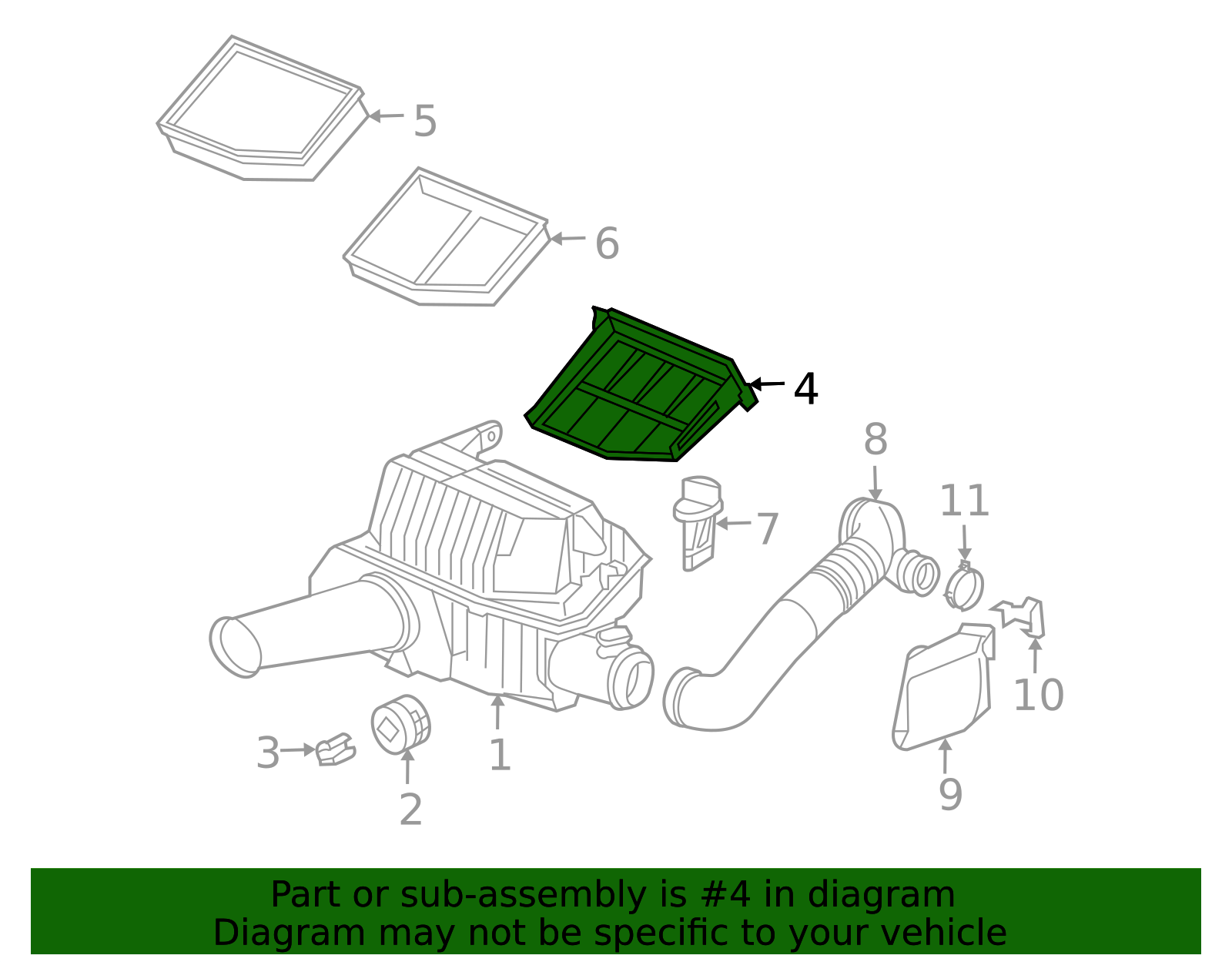 1997-2004 Porsche Boxster Air filter element for Porsche 986 996
