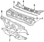 6630084M30 - : Top Panel for Nissan: Pulsar NX Image