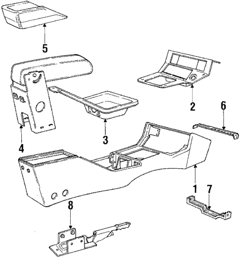 Center Console for 1984 Mercury Lynx #0