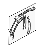 41218236616 - Body: Roof Rail for BMW: 323i, 325i, 325xi, 328i, 330i, 330xi Image