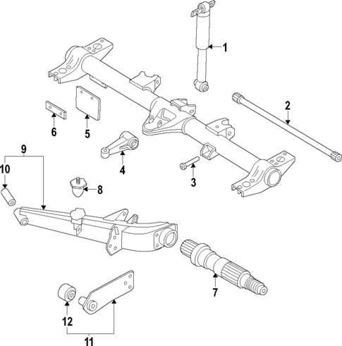 Rear Suspension for 1987 Subaru DL #4