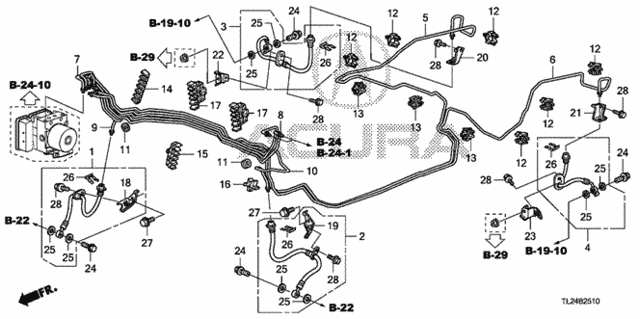Brake Lines (VSA) for 2010 Acura TSX #0