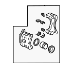 45019S9VA01RM - : 2003-2008 Honda Pilot - Caliper Sub-Assembly L Front (RMD) for Honda: Pilot Image
