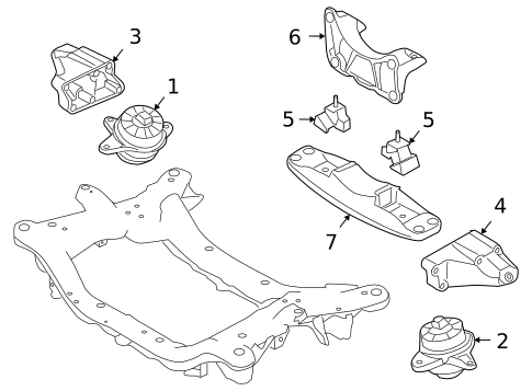 Engine & Trans Mounting for 2012 Hyundai Genesis #0