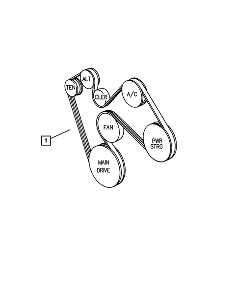 Drive Belts for 2003 Dodge Durango #0