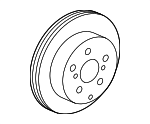 4243178010 - Brakes: Rotor for Lexus: ES250, ES300h, ES350, NX200t, NX300, NX300h, UX200, UX250h, UX300h Image