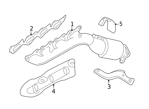 Exhaust Manifold for 2012 Hyundai Genesis #0