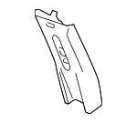 1CM06HDAAF - Body: Upper Center Pillar Trim for Dodge: Caliber Image