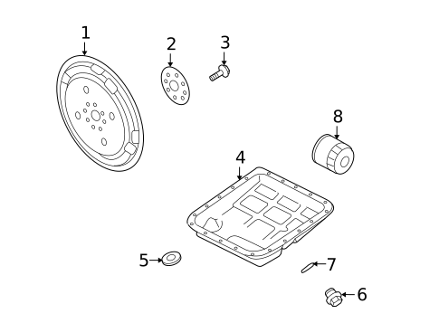 Transaxle Parts for 2008 Subaru Impreza #3