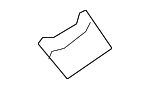 1C0827525B - Body: Lift-gate Stop Bumper for Volkswagen Image