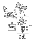 68298221AA - : Air Cleaner Bracket for Mopar Image