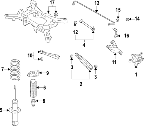 Rear Suspension for 2024 Subaru Ascent #1