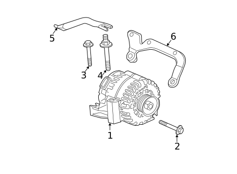 Alternator for 2006 Buick Lucerne #0