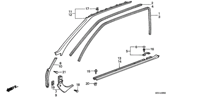 Door Trim (3D) 3DR for 1987 Honda Accord #0