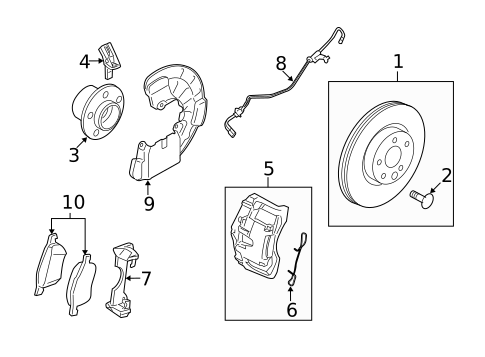 Front Brakes for 2013 Volvo XC60 #0