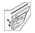 MR652381 - : Door Trim Panel for Mitsubishi Image