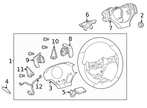 Steering Wheel & Trim for 2013 Lexus LS460 #2