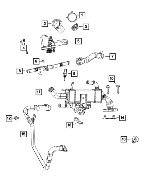 EGR Cooling System for 2024 Jeep Grand Cherokee #0