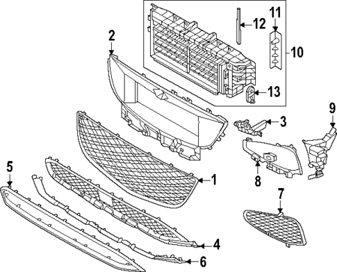 Grille & Components for 2025 Genesis GV80 #0