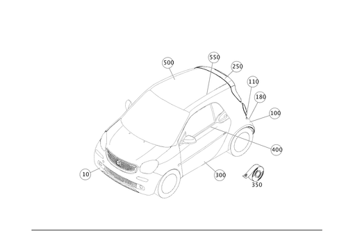 Outside Attachment Parts for 2009 Smart Fortwo #0