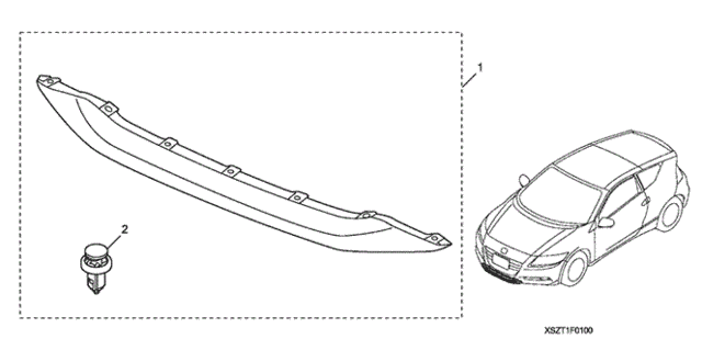 Spoiler, Front Lip for 2012 Honda CR-Z #0