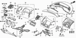 77605SNAA01ZA - Interior/Bumper: SEAL A *NH608L* (OPEN) (GUN METALLIC) for Honda Image