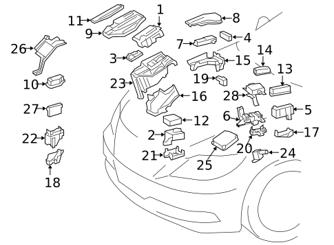 Fuse & Relay for 2015 Lexus LS460 #0