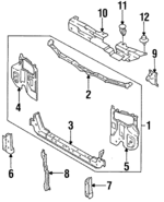 K20A53150A - : Upper Tie Bar for Kia: Sephia Image
