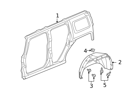 Quarter Panel & Components for 2010 Hummer H3 #0