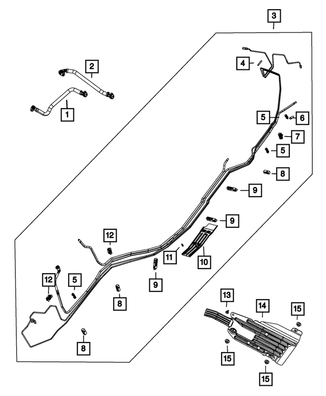 « 68165783AA – Fuel : 4 Directions Bride pour Mopar Image »