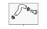 25415F2400 - : Lower Hose for Kia: Forte Image