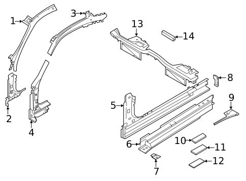 Hinge Pillar for 2020 Porsche 911 #1