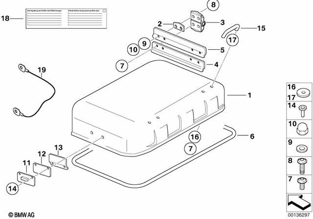 71607664529 - Frame and Mounting Parts: Hinge -  for BMW-Motorrad Image