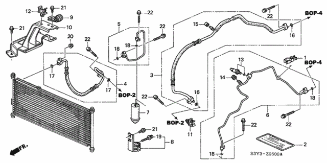 A/C Hoses - Pipes for 2002 Honda Insight #0