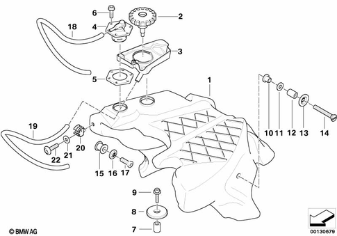 Fuel Container with Filler Pipe for 2002 BMW-Motorrad K 1200 LT #0