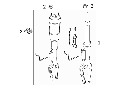 thumbnail interactive-video image 1 of New Front Right Air Suspension Strut For Mercedes-Benz GL350 GL450 X166 (2013-2016) - SUMMITTEILE 1 of 5