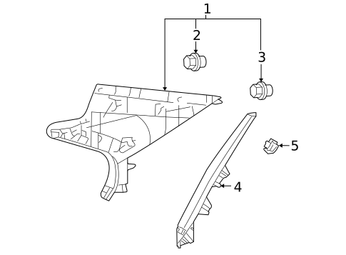 Interior Trim - Quarter Panels for 2009 Lexus ES350 #0